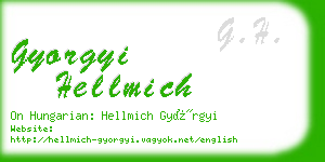gyorgyi hellmich business card